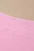 Solid Pocketed Crossover High Waist Swim Skort